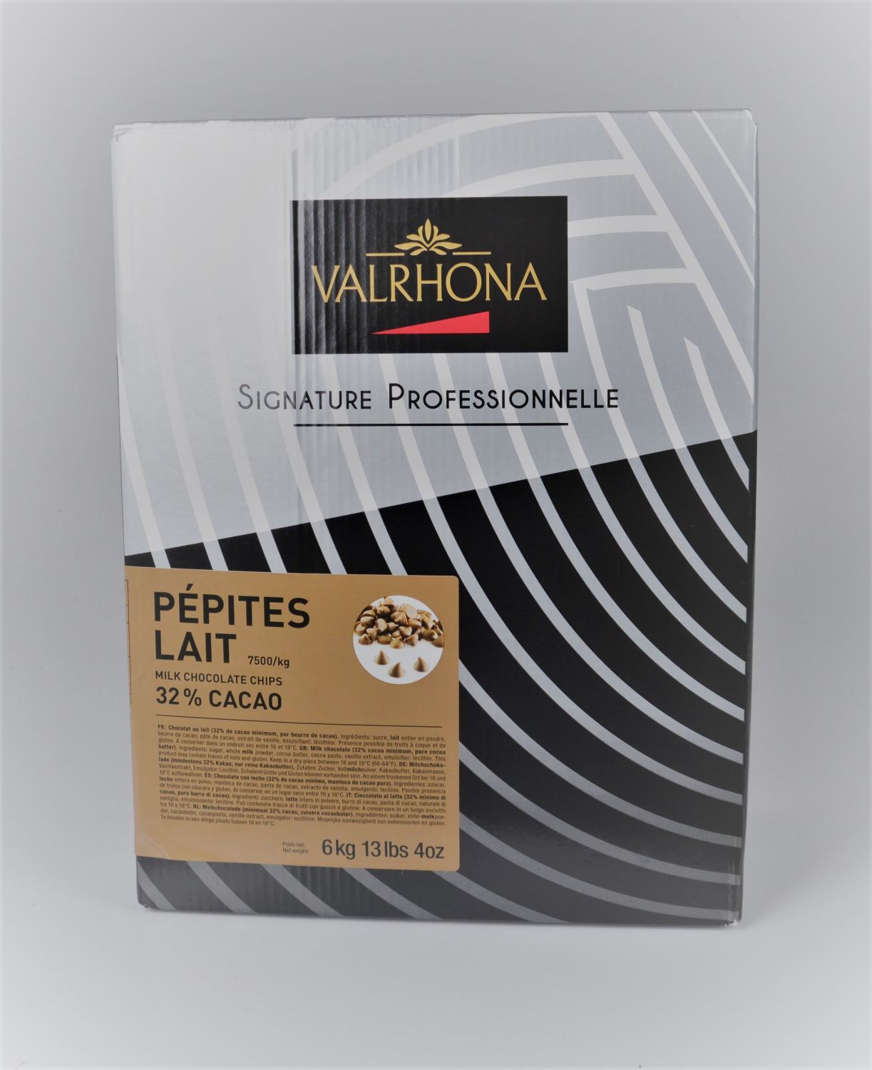 Pépites lait 32pc cacao carton de 7.5kg (Préco)