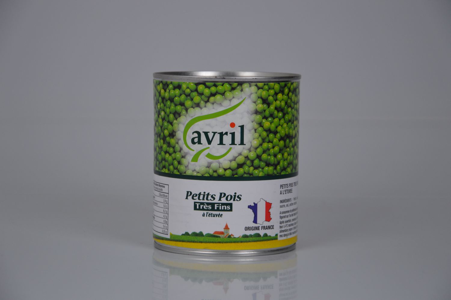 Petit pois tres fin etuvee boite 4/4