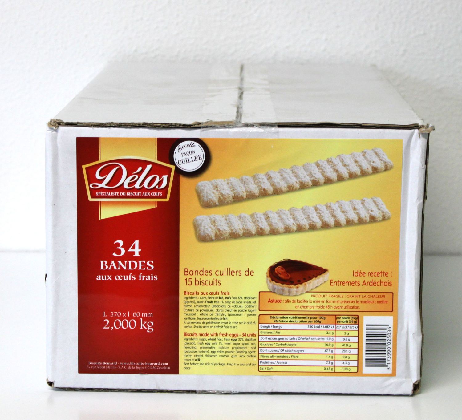 Biscuits Cuiller Bande 2kg
