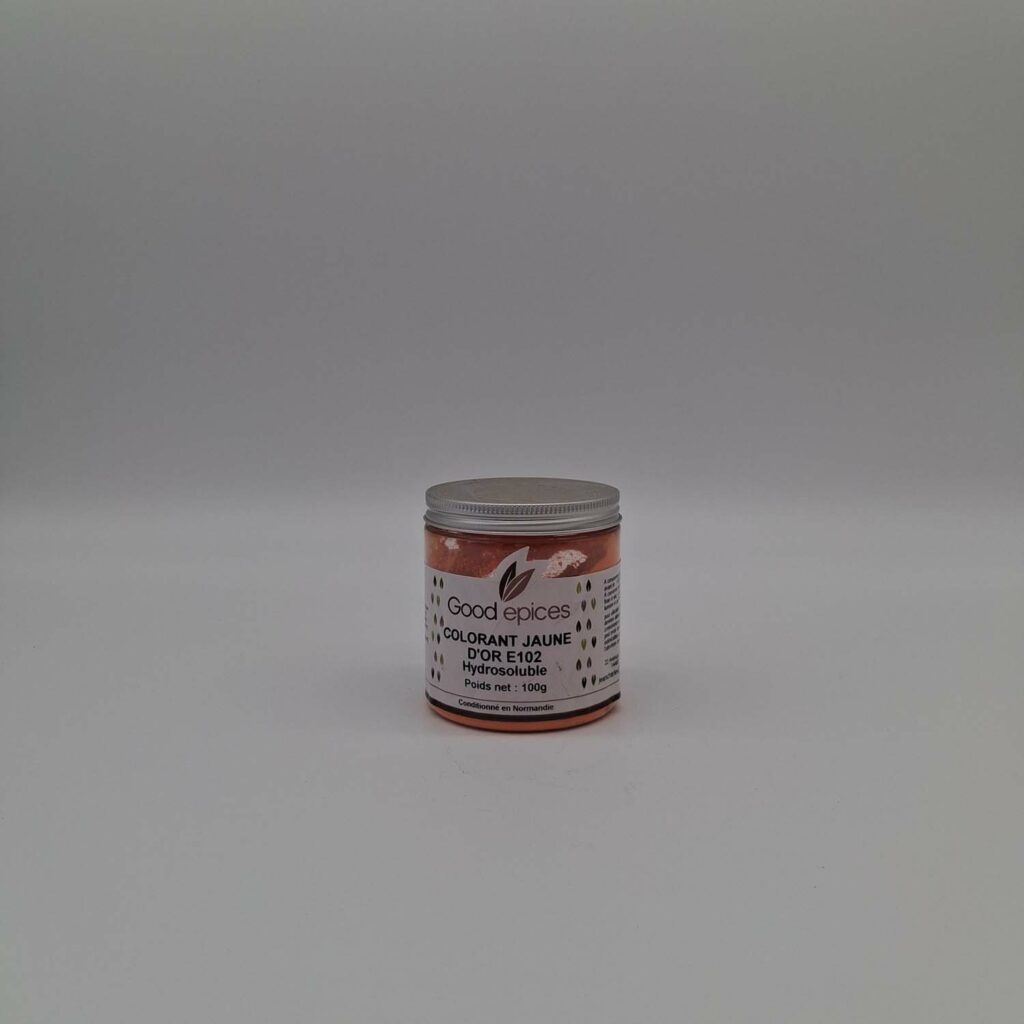 E102 Powder Colorant alimentaire jaune d'or E102 hydrosoluble 100gr (Préco ...