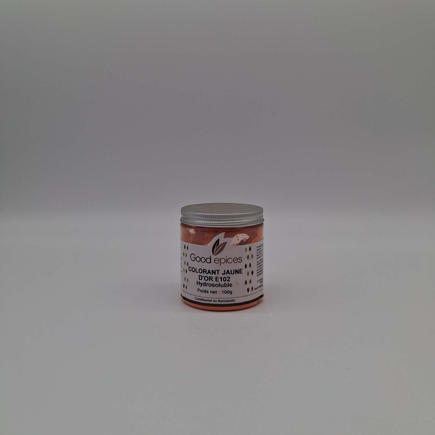 Colorant alimentaire jaune d'or E102 hydrosoluble 100gr (Préco)