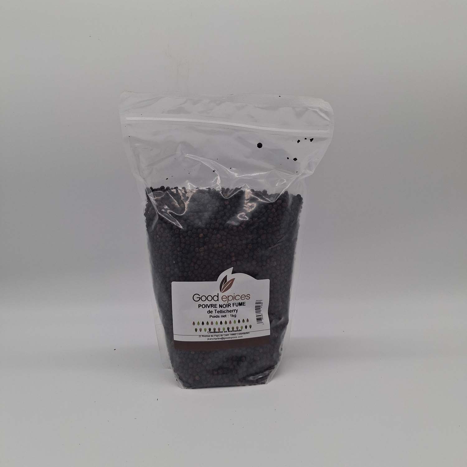 Poivre Noir Fumé de Tellichery Concassé 1kg