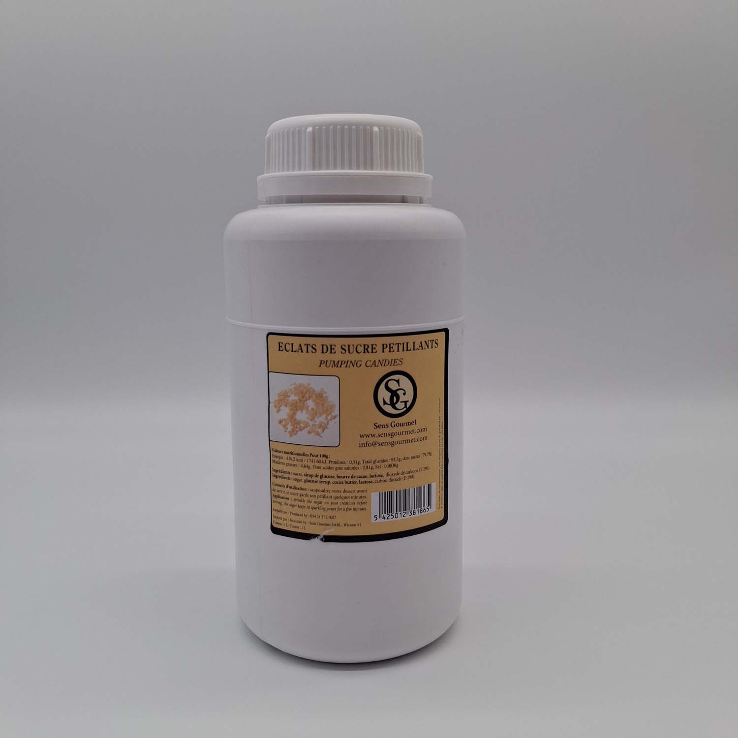 Eclats de Sucre Petillant Neutre 1kg (Préco)